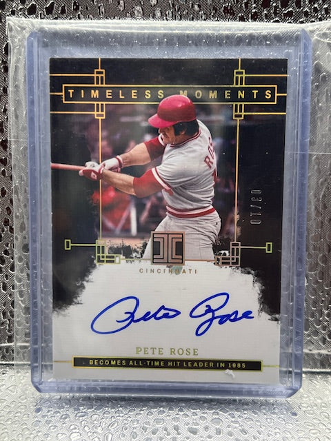 Pete Rose 2024 Panini Impeccable Timeless Moments Auto #3/10
