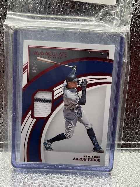 Aaron Judge Immaculate player-worn jersey 09/49