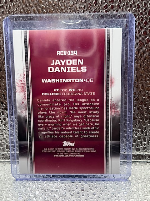 Jayden Daniels Topps Signature Class Refractor 217/225