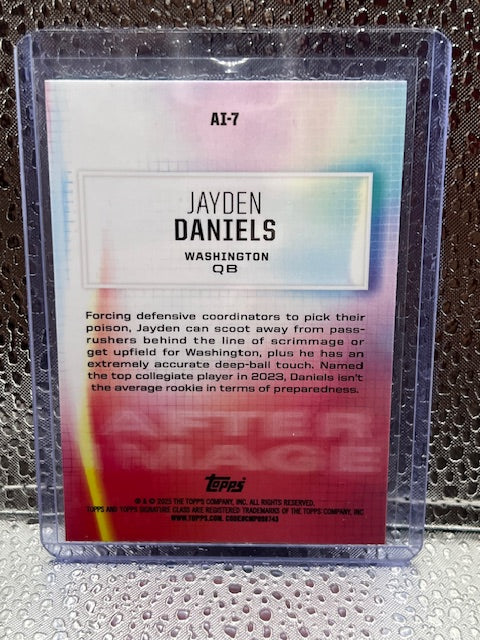 Jayden Daniels Topps Signature Class After Image Refractor 9/225