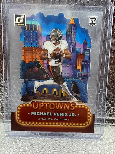 Michael Penix, Jr. Donruss Clearly Uptowns Case Hit