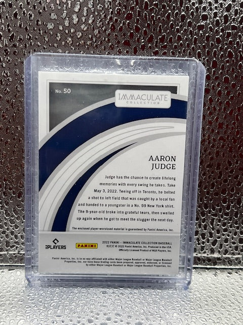 Aaron Judge Immaculate player-worn jersey 09/49