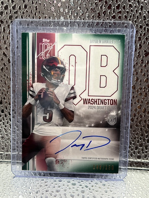 Jayden Daniels Topps Signature Class Auto 146/150