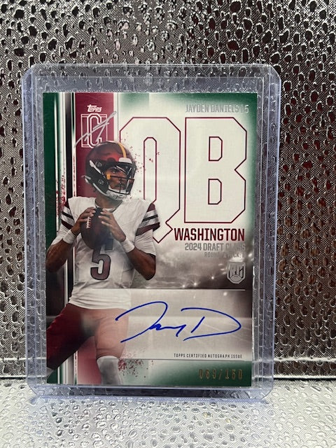 Jayden Daniels Topps Signature Class Auto 69/150