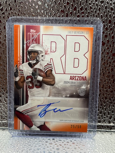 Trey Benson Topps Signature Class Auto 25/50