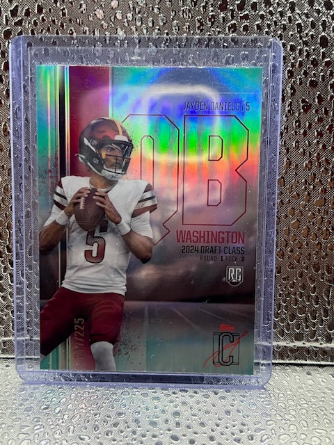 Jayden Daniels Topps Signature Class Refractor 217/225