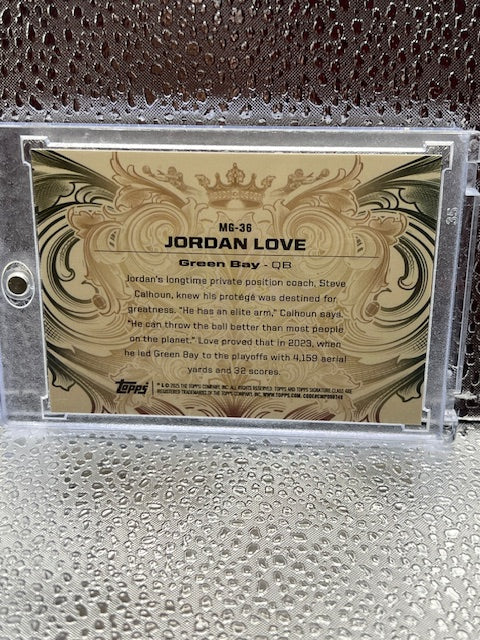 Jordan Love Topps Signature Class Monarchs of the Game