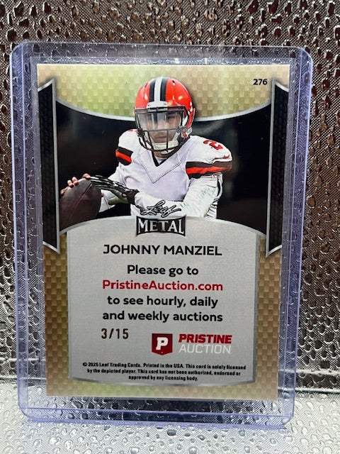 Johnny Manziel Leaf Metal Pristine Auction 3/15